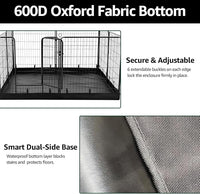 PJYuCien Dog Playpen Plus Storage Bag, 24" H 8 Panels Puppy Pen with Square Bottom, Heavy Duty Dog Fence for Puppies/Small Dogs