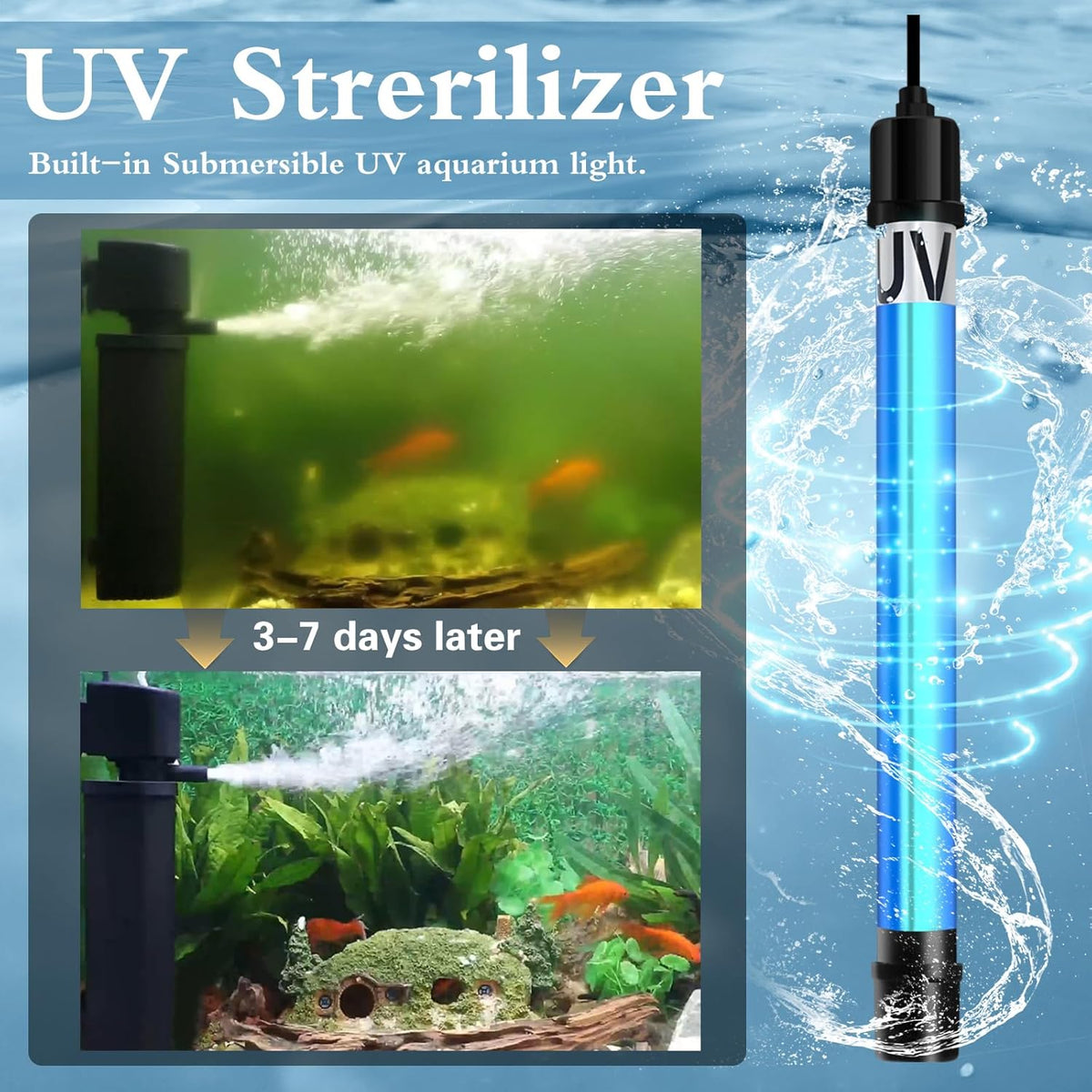 TARARIUM Aquarium Filter U-V for 20-75 Gallon - Medium - S9F(for 55-200 Gallon) - image 4