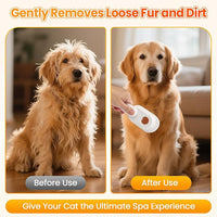Cat Steam Brush for Shedding, 4-in-1 Rechargeable Steam Pet Brush for Cats & Dogs, Anti-Static, Gentle Fur Removal & Combing, Ideal for Short & Long Hair Pets, Easy to Use