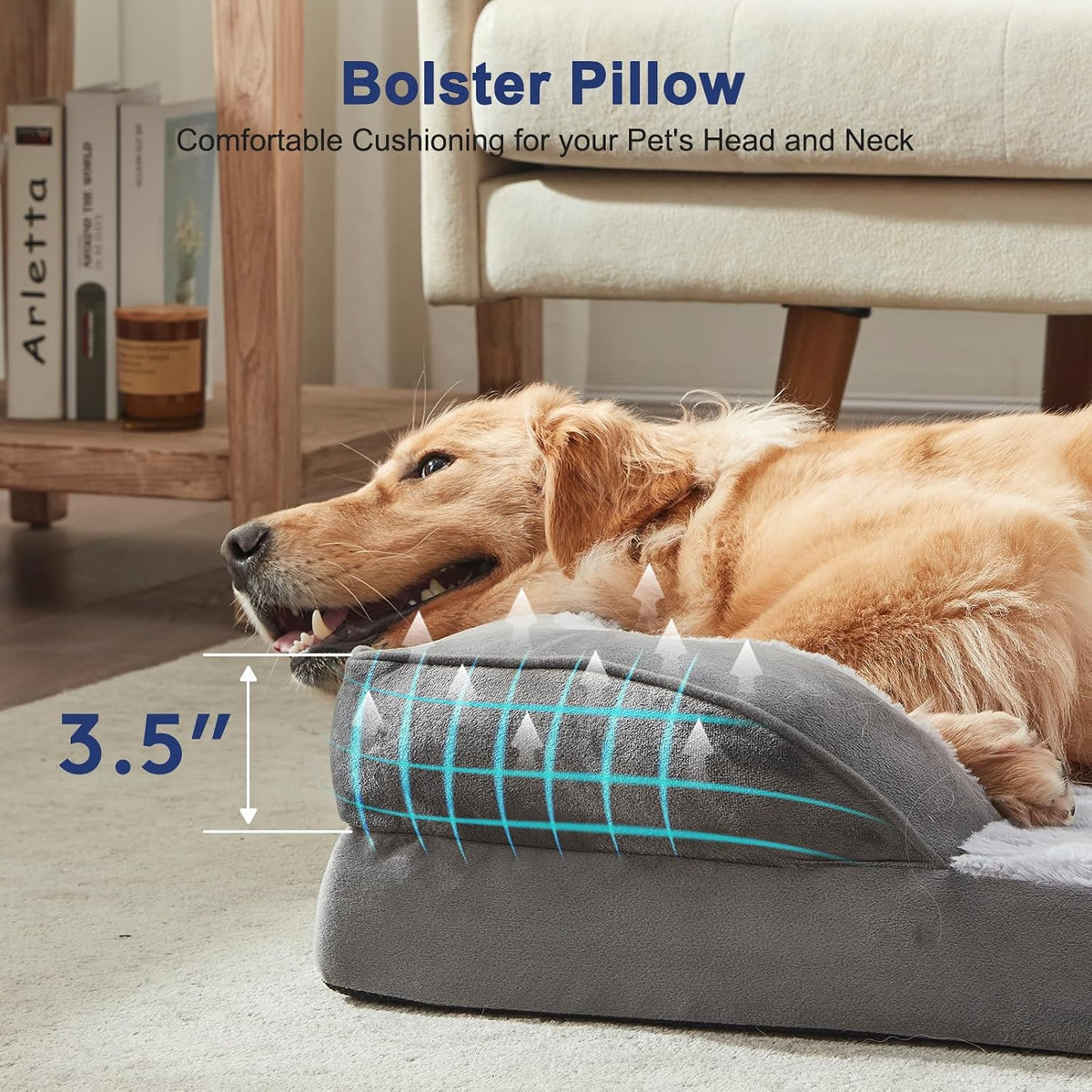 FURTIME Orthopedic Supportive Large Dog Bed - image 4