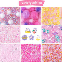 Astronaut Galaxy Slime for Kids, Big Slime Bucket with Clay - Pink Slime - image 3