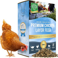 Small Pet Select Chicken Layer Feed Pellets, Food for Chickens and Laying Hens, Poultry and Waterfowl, High Protein and Omega 3, Corn and Soy Free, Non-GMO, 20 lb