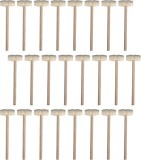 24 Pieces Mini Wooden Hammers Natural Wood Mallets Gavel Toy for Kids – Fun for Kids & Family