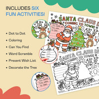 Tiny Expressions Thanksgiving coloring placemats set of 12 with turkey and activity games - view 13
