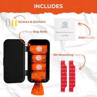 PEXTER Dog Poop Bag Dispenser - Black - image 3