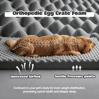Orthopedic Dog Bed Medium Size Dog, Memory Foam Dog Bed Couch - Dark Grey / 36.0" L x 27.0" W x 6.7" Th - image 4