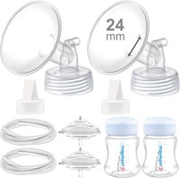 Maymom Pump Parts Compatible with Spectra S1 S2 9 Plus Breastpump - 24mm Flange