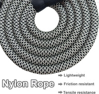 MayPaw Rope Dog Leash, Thick Leash for Medium Large Dogs - black white / 1/2" * 6' - image 3