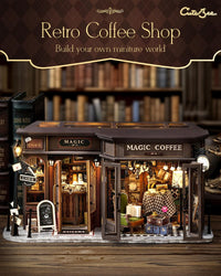 CUTEBEE 3D Wooden Puzzle for Adults - Vintage Coffee Shop - image 3