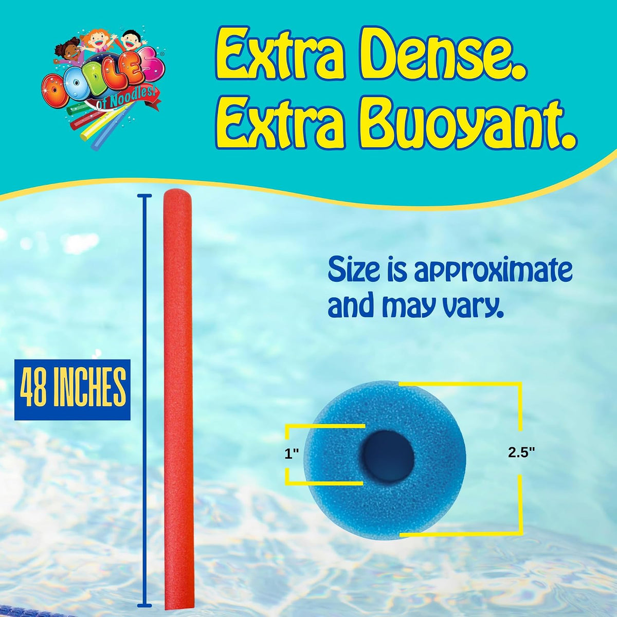Oodles of Noodles Foam Pool Swim Noodles 2 Pack – Fun for Kids & Family - image 4