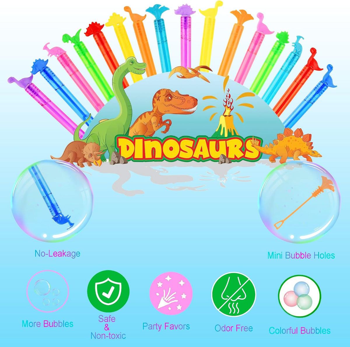 ritastar 32 mini bubble wands with Halloween designs in a gift box - view 12