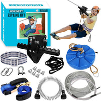 Zip Line Kit for Kids Adults : 100FT Up to 380Lbs - 120ft
