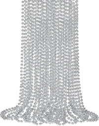 SHAOQINLIN 12 PCS Gold Bead Necklace - Silver