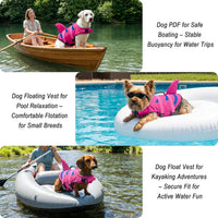 Fragralley Shark Dog Life Jacket - X-large / Pink-Wave Shark - image 4