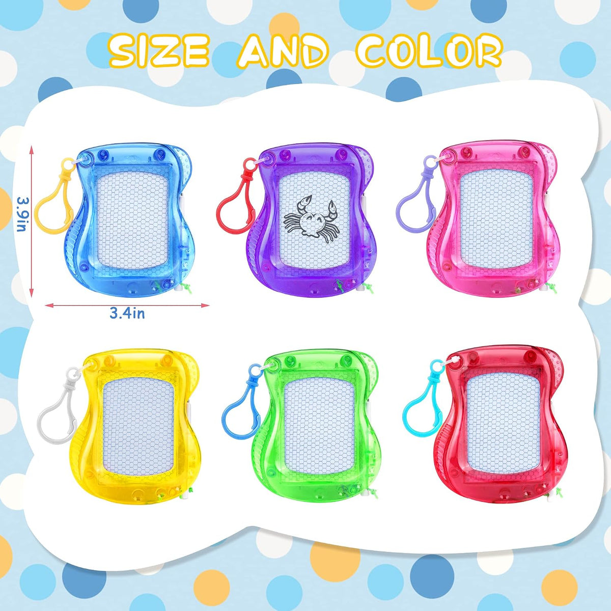 16 Pack Mini Magnetic Drawing Board for Kid - image 2