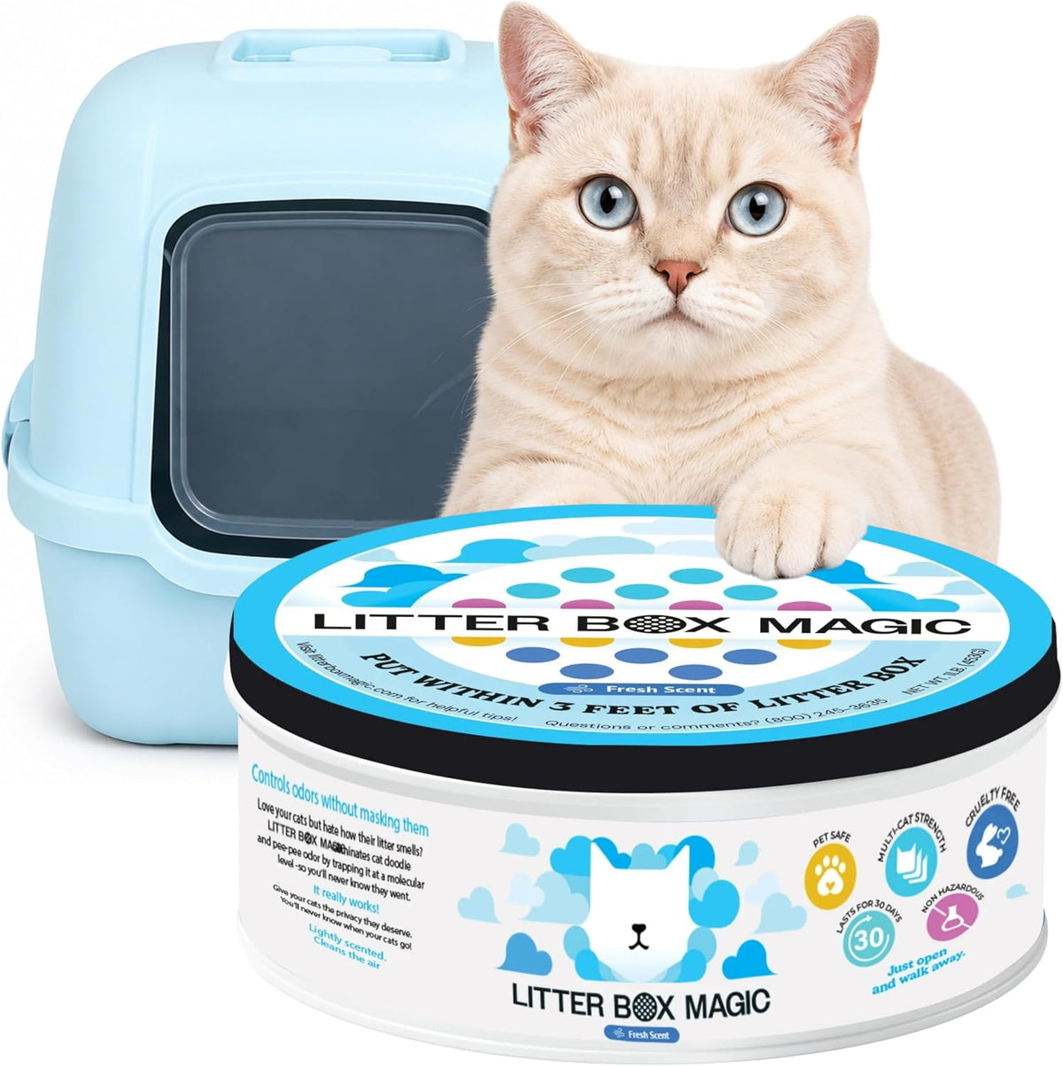 Litter Box Magic Cat Litter Deodorizer Gel, Fresh Scent - Fresh / 16 Fl Oz (Pack of 1)