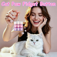XiawaLangzhuo cat paw keyboard fidget toy, 9-in-1 clicker keychain in white and purple - view 38