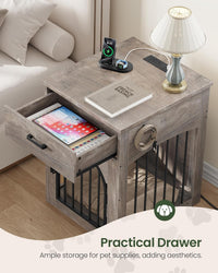 CHOEZON Dog Crate Furniture - Greige - image 4