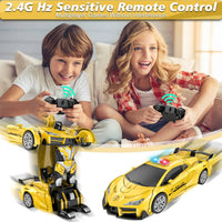 Spider Remote Control Car with Police Light - Yellow - image 3