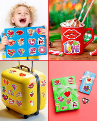 JCFIRE Halloween Stickers for Kids - Valentine 100 Pcs - image 3