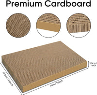Cat Scratcher, 5 Packs in 1 Cardboard Box Cat Scratching Pad, Large – Essentials for Cats - 5 Packs Refill - image 2