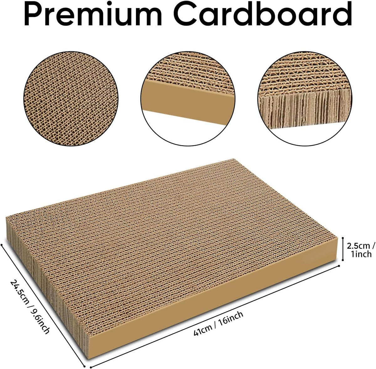 Cat Scratcher, 5 Packs in 1 Cardboard Box Cat Scratching Pad, Large – Essentials for Cats - 5 Packs Refill - image 2