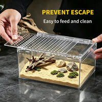【No Assembly】 Reptile Tank Enclosure with Magnetic Button.16" * 10" * - 8" * 6" * 4" - image 3