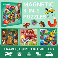 Magnetic Puzzles for Toddlers 3-5 - 4. Farm 36 Pcs Magnetic Puzzles - image 2