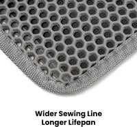 Cat Litter Mat Compact Size 23.6"x14.6" for Small Spaces - Gray / 46" x 35" (1 Pack) - image 3