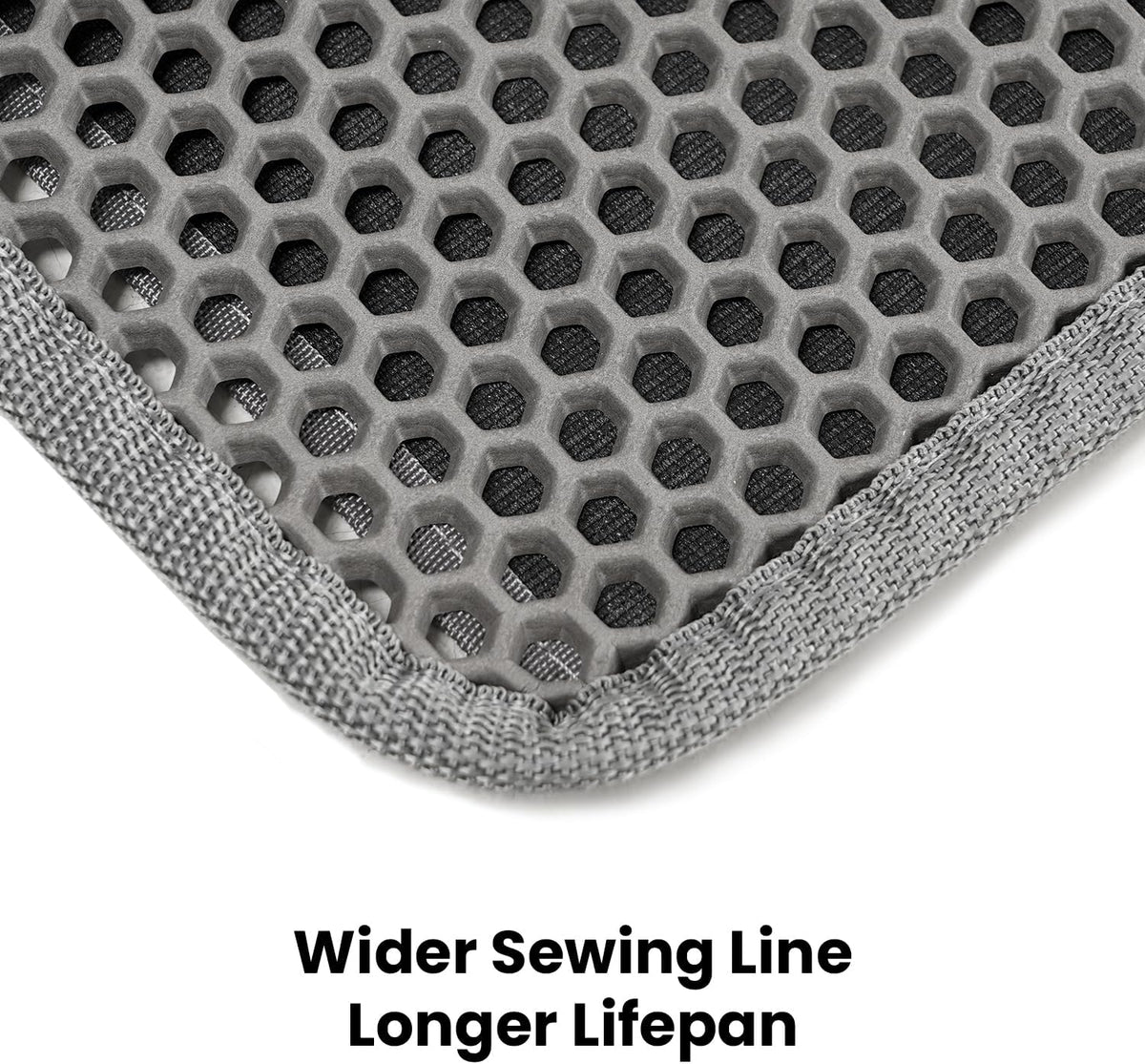 Cat Litter Mat Compact Size 23.6"x14.6" for Small Spaces - Gray / 46" x 35" (1 Pack) - image 3