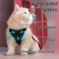 Skmeditec Cat Harness and Leash Set: Upgraded Escape Proof Vest - Black / XL - image 2