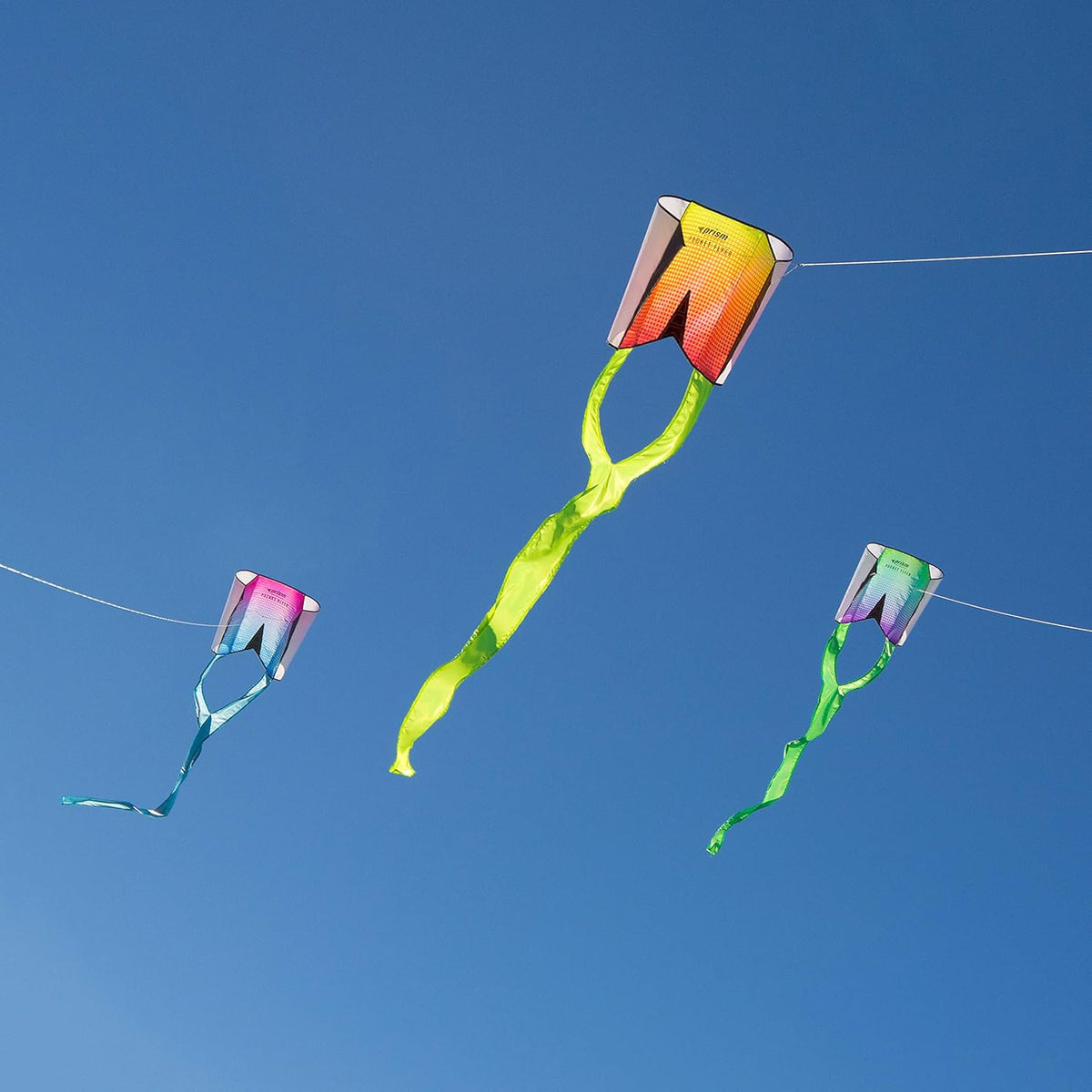 Prism Pocket Flyer single-line fabric kite with forked tail and hoop winder - view 4