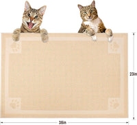 UPSKY Large Cat Litter Mat Trapper 35"×23", Waterproof, Non-Slip - Beige - image 2