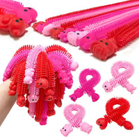 30 PCS Stretchy Fidget Toy, Sensory Fidget Worm Stretch Toys - Valentine