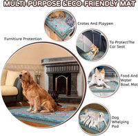 Aitmexcn Washable Pee Pads for Dogs Large, 2 Pack, 54" x 54" Boho Reusable Puppy Pads, Dog Playpen Mat, Super Absorbent Dog Pads, Leakproof, Waterproof Dog Training Pad, Dog Crate Pad, Whelping Pads