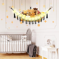 CERETIA Stuffed Animal Hammock Large Corner Plushie Net Storage - Black / Large-(Package of 1) - image 2