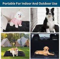 BALAPET Chew Proof Dog Bed with Metal Rivet Corner for Medium Dogs, Stable Kennel Pad Mat for Teething Puppy, Durable Indoor Outdoor Crate Pad for Medium Dog Crates, 35"x22"