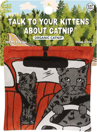 Blue Q Catnip - Cute Cat Toys for Biting with Funny Graphics -I Love My Cat – Essentials for Cats - Talk to Your Kittens About Catnip