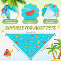 Abbylike 50 Pcs Halloween Dog Bandanas Bulk - Summer / 19.7 x 13.8 x 13.8'' - image 3