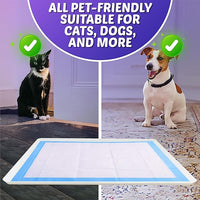 TidyFriend Dog Pee Pad Holder Tray Fits for 27.5” x 44” Wee Wee Pee Pads - Stable Grip, Raised Edges, Quick-Wipe Silicone Surface Dog Potty Tray Holder for Indoor Flooring Protection (White)