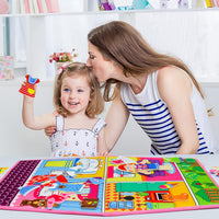 OKOOKO 41Pcs Felt Story Board Set - Pink - image 4