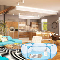 Hamster Foldable Exercise Playpen - Skyblue - image 3