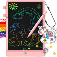 FLUESTON LCD Writing Tablet for Kids - 11"W x 7.5"H / Cute Pink