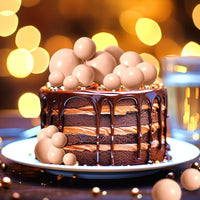 ASTARON 20 Pcs Gold Balls Cake Topper Decorations for Birthday Cake - Cream Brown - image 4