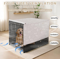 Explore Land Breathable Dog Crate Cover - 42"L x 28"W x 31"H / Dog Print - image 2