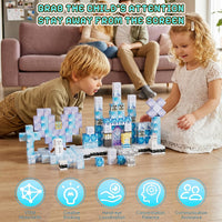 200PCS Magnetic Building Blocks Set - Snow Castle - image 3