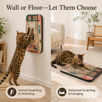 Cat Wall Scratcher, Art Cat Scratching Board for Indoor Cats – Essentials for Cats - The Open Window - image 4