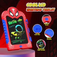 LCD Writing Tablet for Kids: Spidolapse Colorful Doodle Board - Red & Red / 2 PACK - image 3