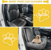 Dog Car Seat for Small Medium Dogs - Gray / Small - image 4