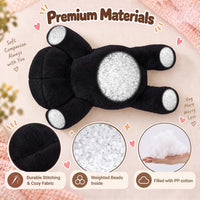 meowtastic Dog Weighted Stuffed Animals, Plush Pillow for Kids – Fun for Kids & Family - Black Cat / Medium / Cat - image 4